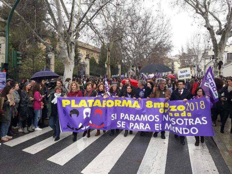 Manifestación matutina del 8 de marzo en Granada