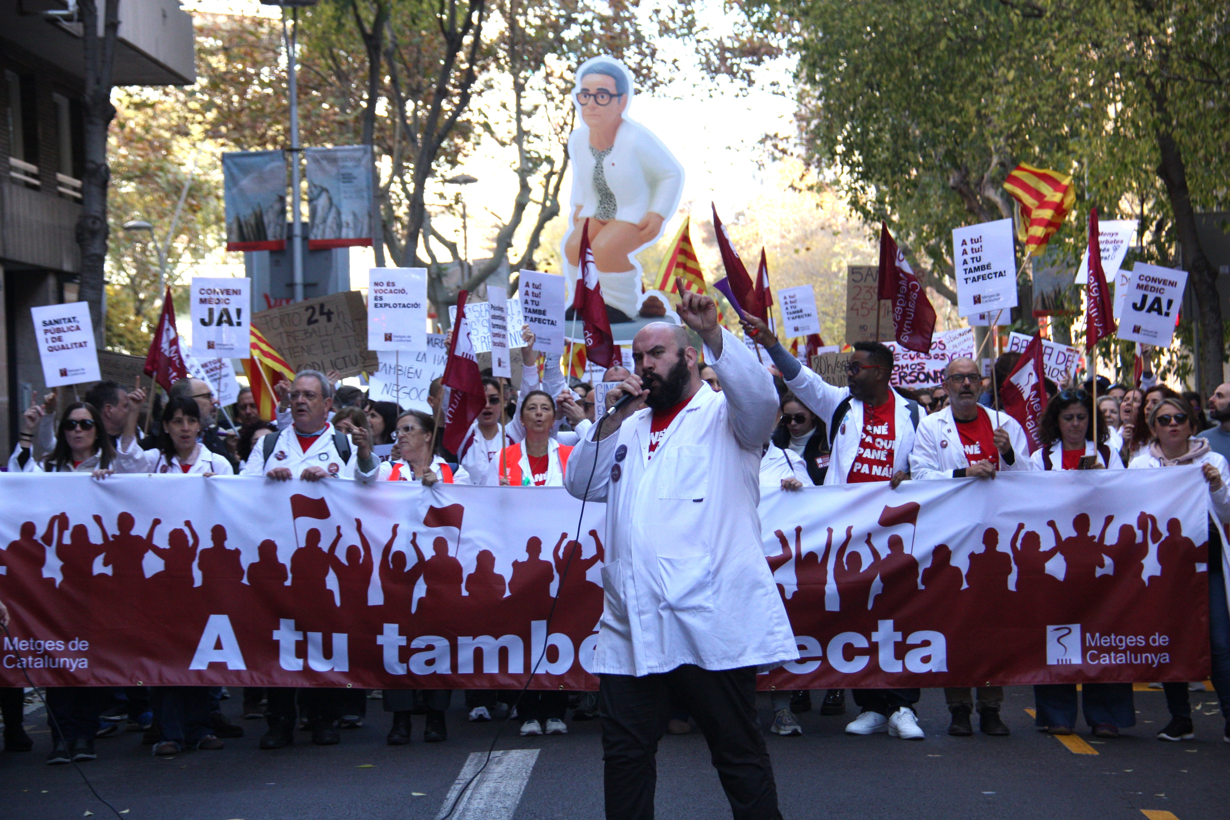 Manifestació de metges el passat 10 de desembre