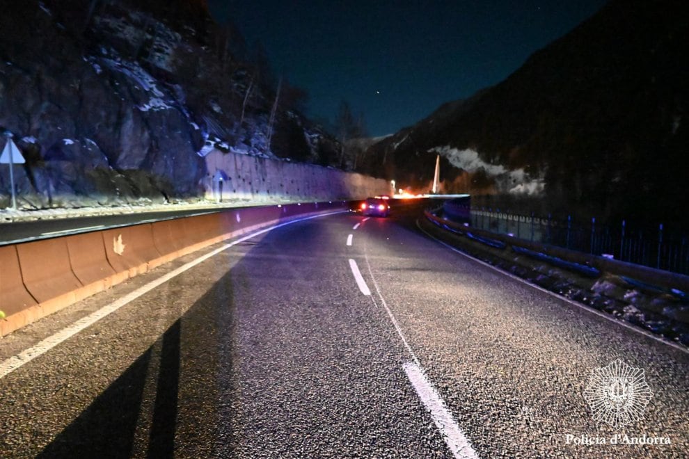 Punt de l&#039;atropellament mortal a Canillo la matinada de dissabte