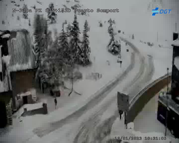 Paso fronterizo del Somport este jueves por la mañana