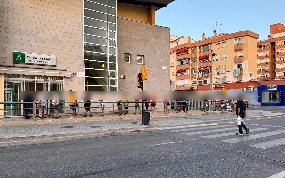 Centro de Salud Cruz de Humilladero el pasado jueves, 30 de agosto