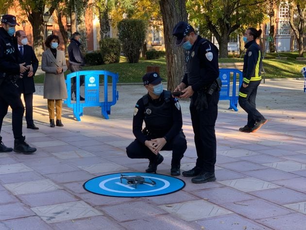 Demostración en el Parque de la Concordia