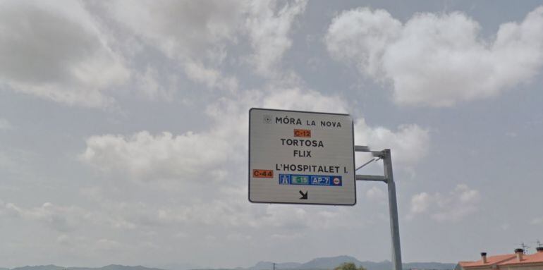 Imatge d'un dels rètols de Móra la Nova.