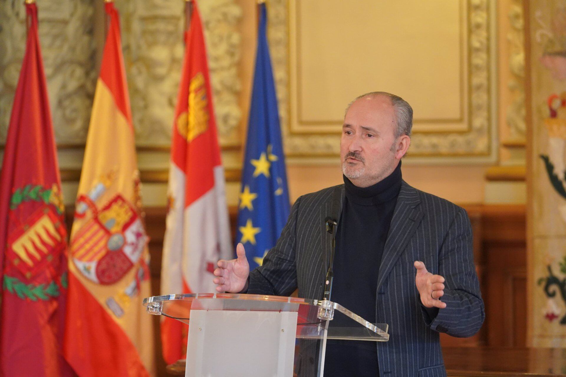 Alberto Cuadrado, durante su comparecencia ante los medios