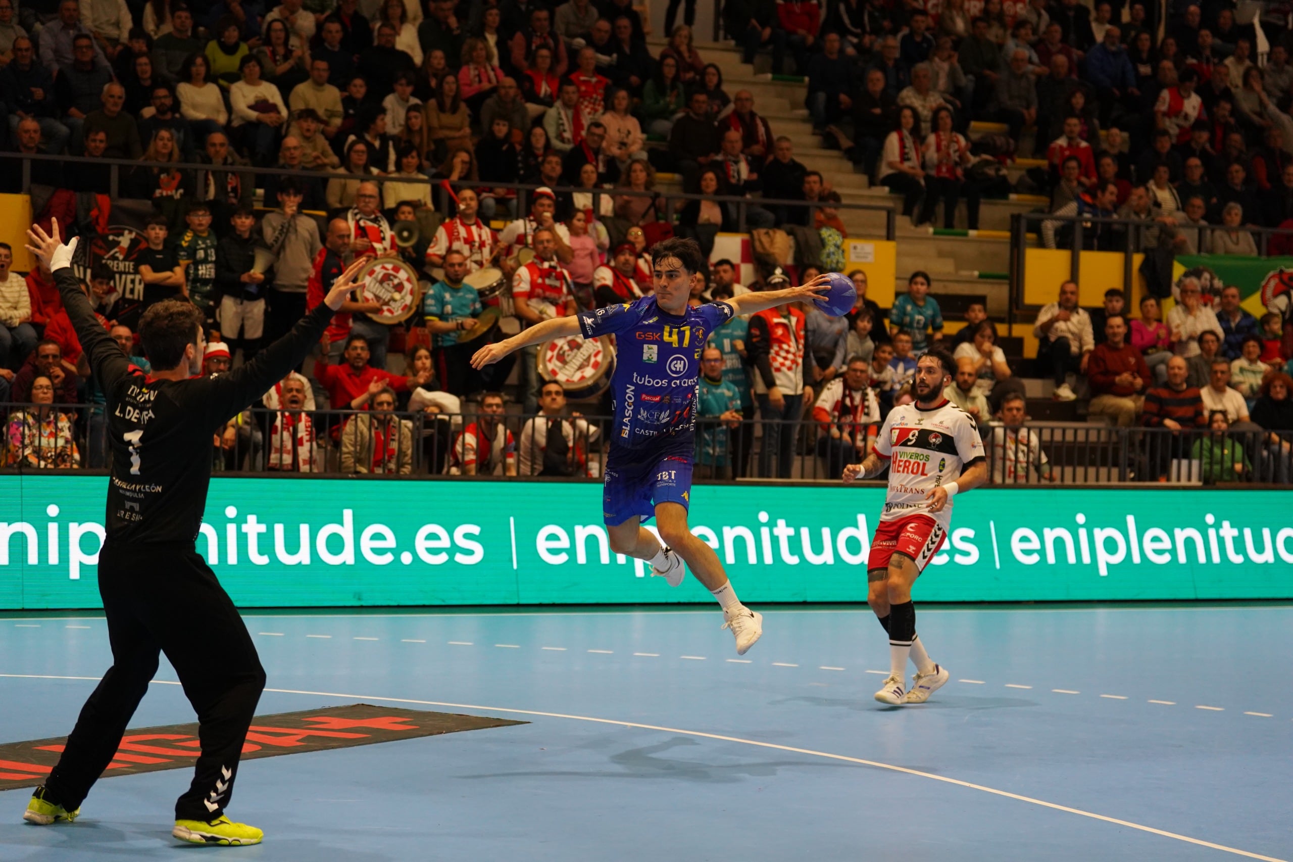 Juan Tamayo, en un partido de esta temporada en Nava