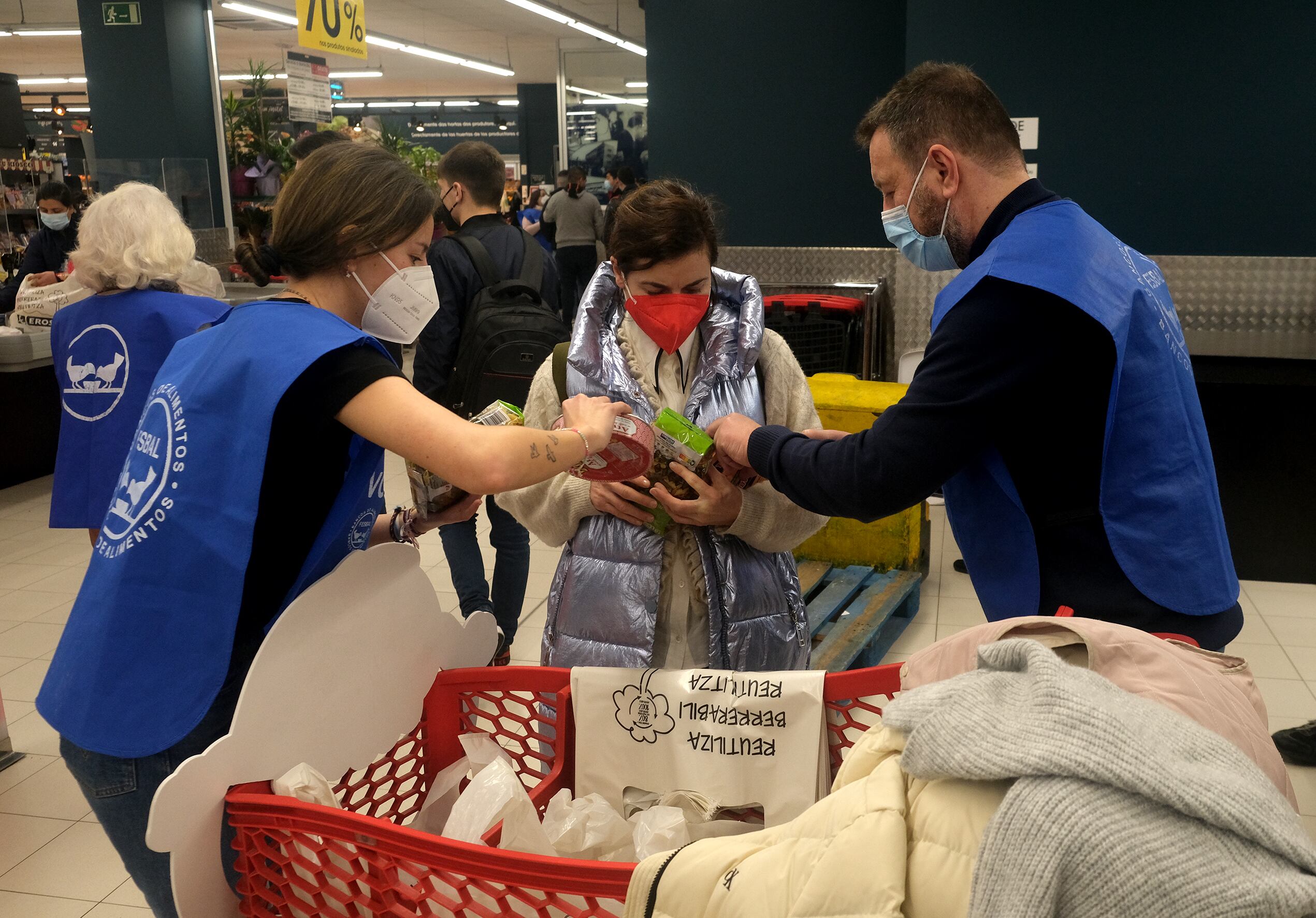 Imagen de archivo de recogidas del Banco de Alimentos en Vigo