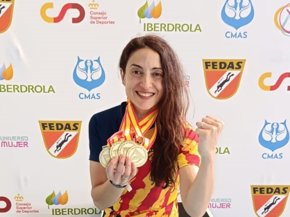 Isabel Sánchez-Arán se cuelga cuatro oros en el Nacional de Apnea en Elche
