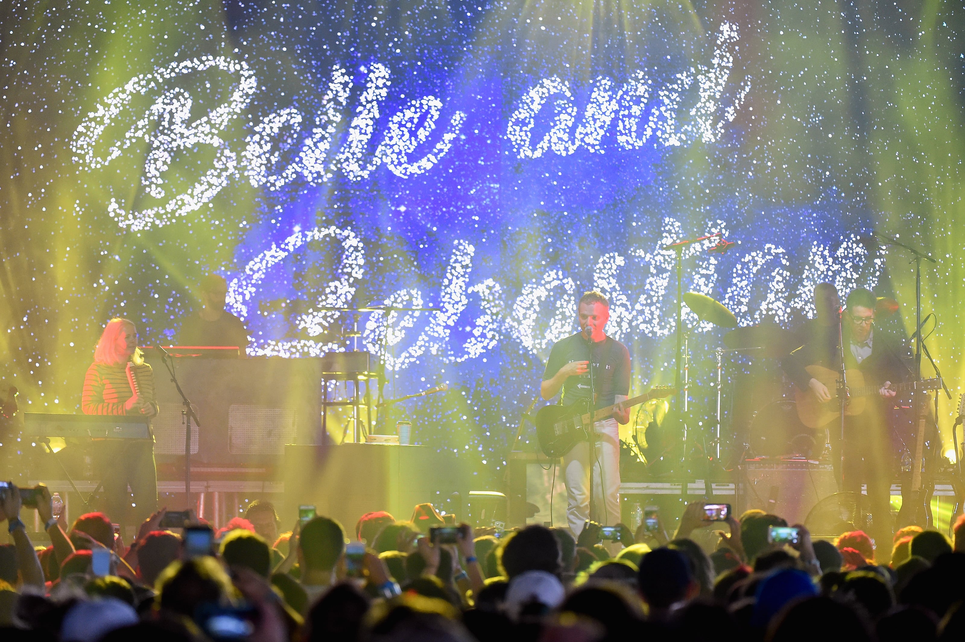 Stuart Murdoch of Belle and Sebastian performs on the Pavilion stage during the 2017 Panorama Music Festival