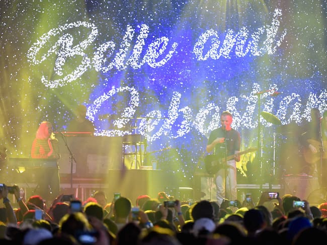 Stuart Murdoch of Belle and Sebastian performs on the Pavilion stage during the 2017 Panorama Music Festival