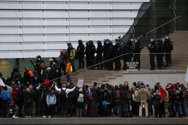 La protesta ha llegado hasta el Reichstag, el parlamento alemán.