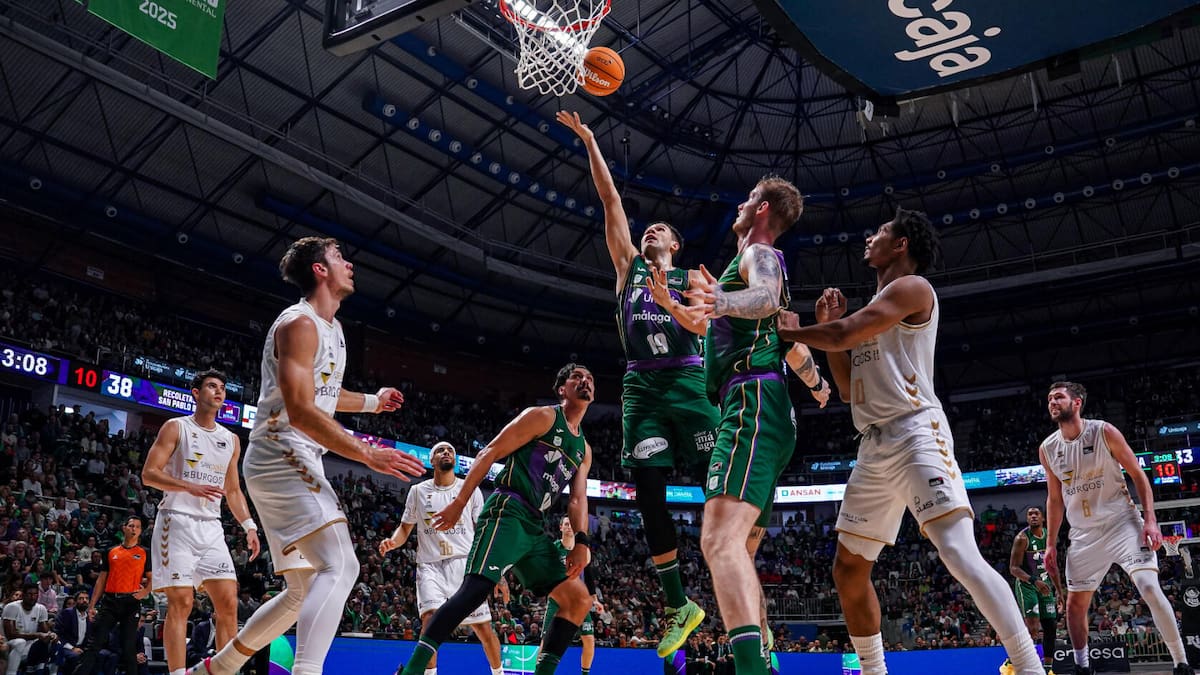 El Unicaja solventa el partido al final ante un combativo San Pablo Burgos (99-91)