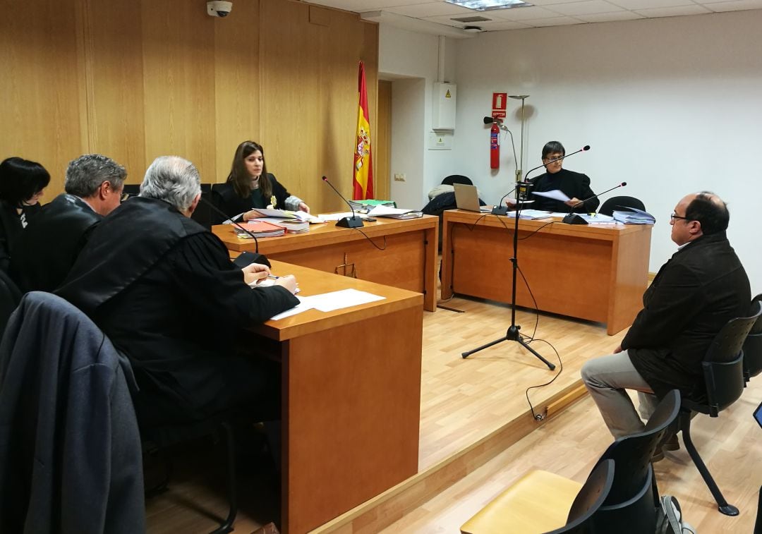 Juan Francisco Cárdaba durante el juicio oral celebrado en enero