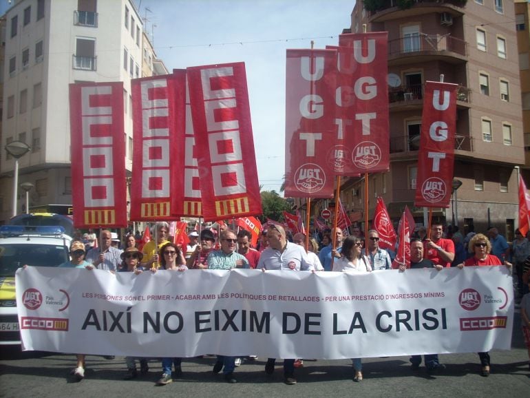 Manifestación del Primero de Mayo del año pasado