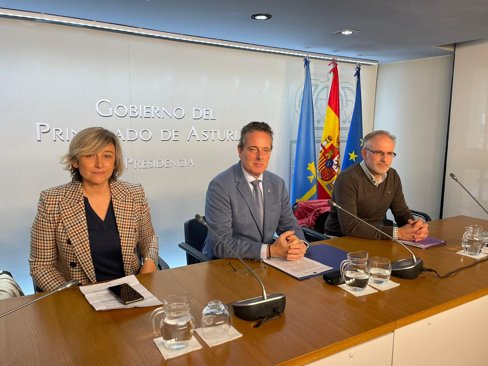 El consejero de Medio rural durante la rueda prensa sobre sanidad animal.