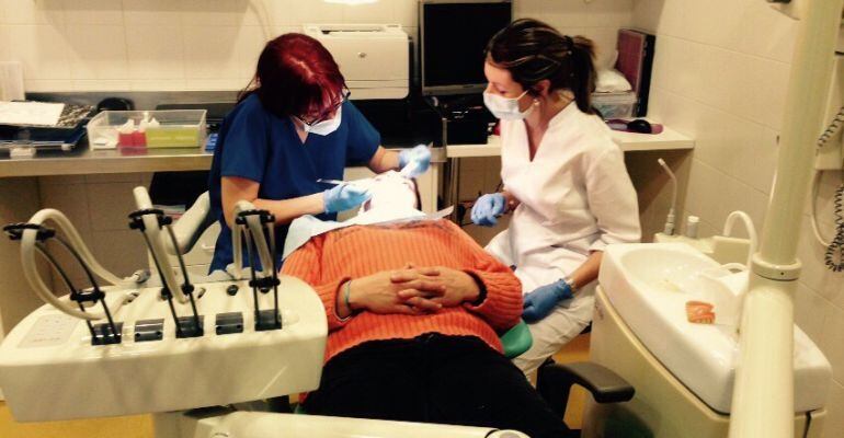 Imatge de la consulta del CAP de Sant Maria on dos cops per setmana ofereixen el servei