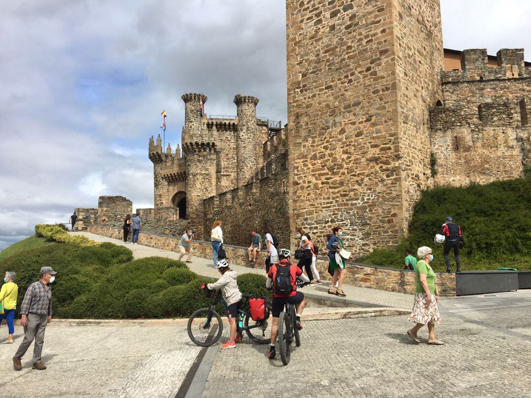 Castillo de los Templarios, Ponferrada, durante este fin de semana. 