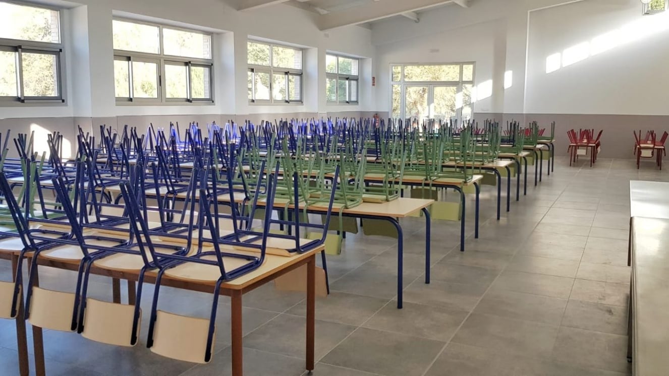 Comedor del colegio Antonio Machado de Elda