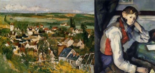 'Vista de Auvers-Sur-Oise' y 'El niño del chaleco rojo'