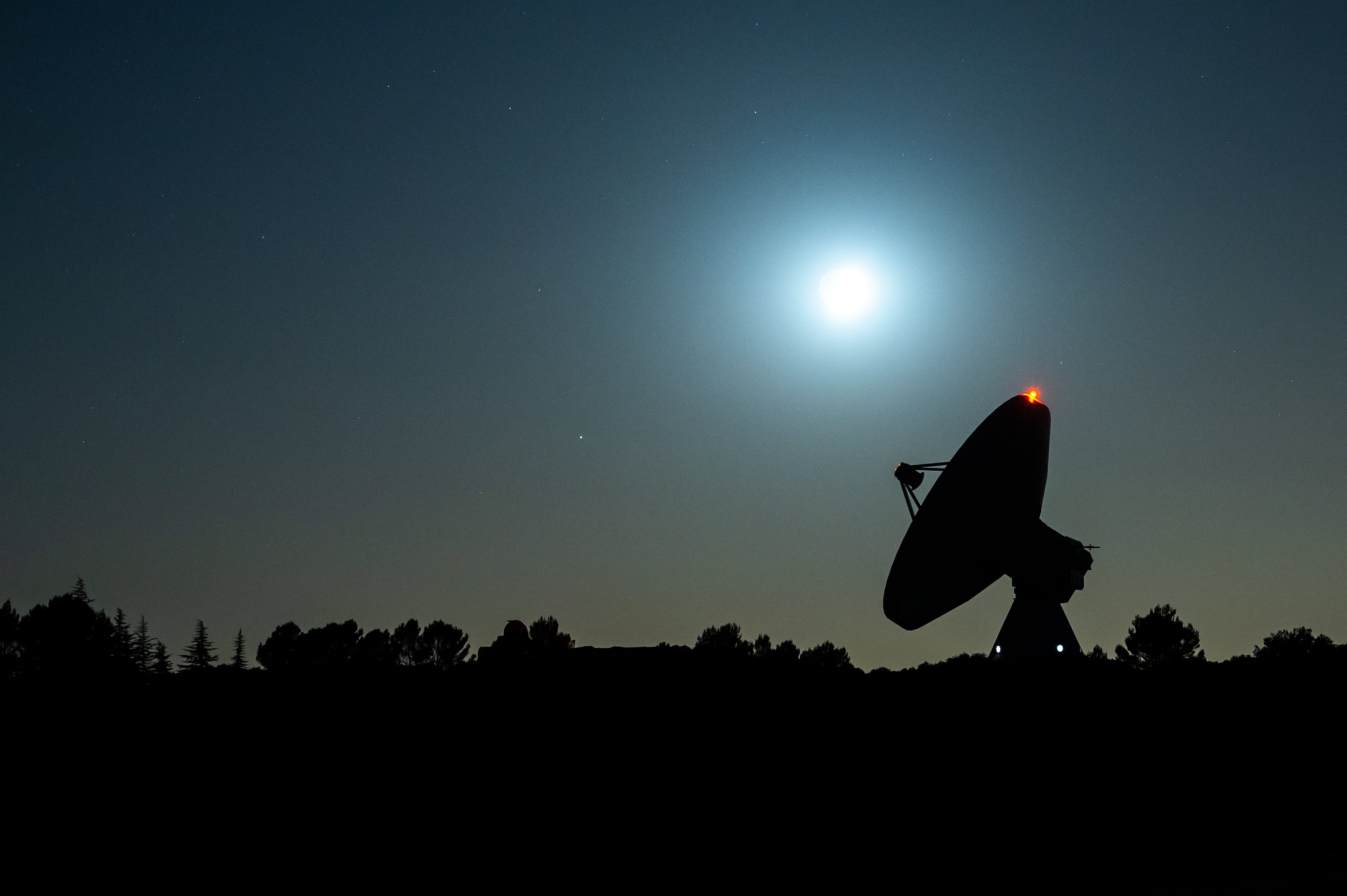 Un radiotelescopio del Observatorio de Yebes, en Guadalajara.