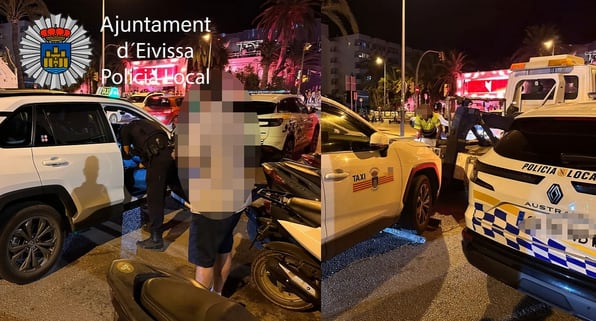 Imagen del control policial