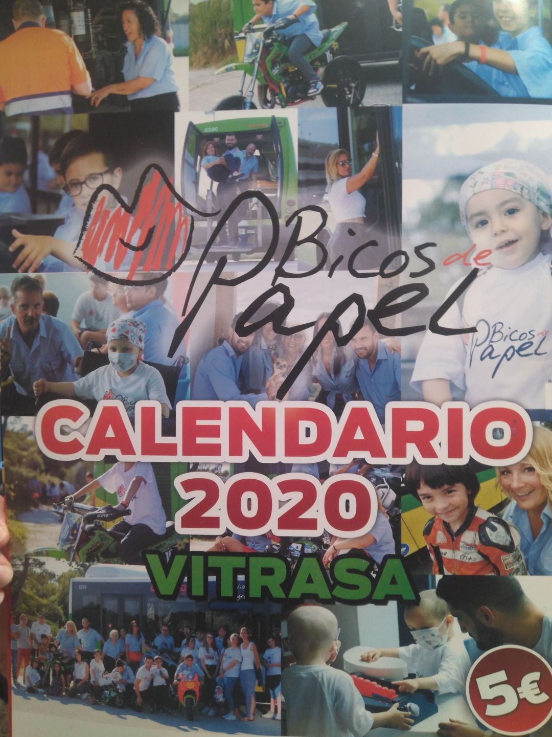 Portada del calendario de Vitrasa