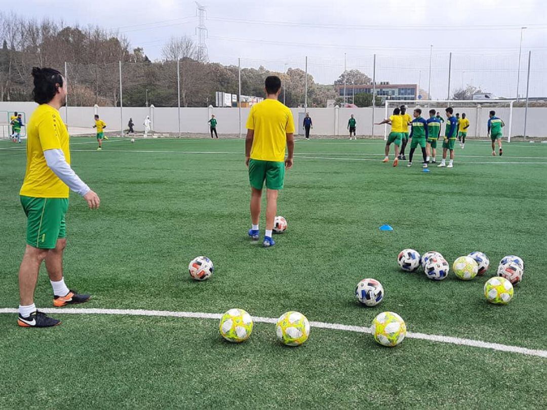 Entreno de la Unión este viernes.