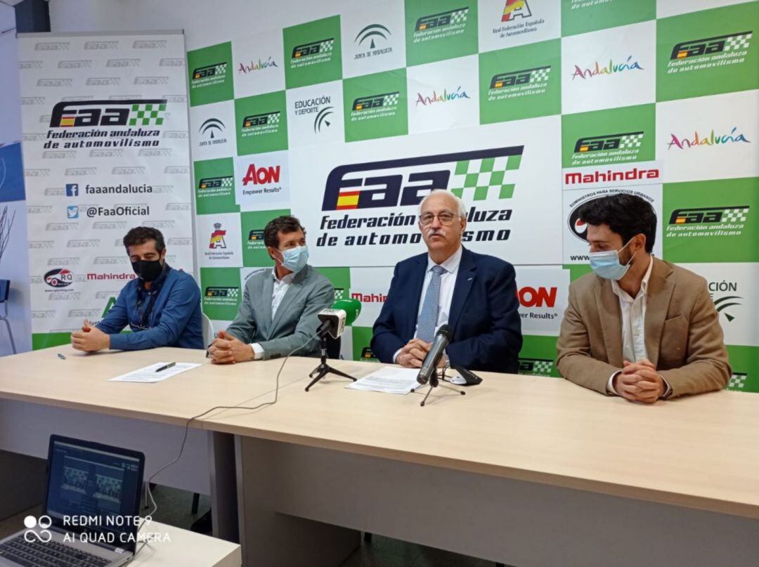 Manuel Alonso durante la rueda de prensa en el Circuito de Jerez