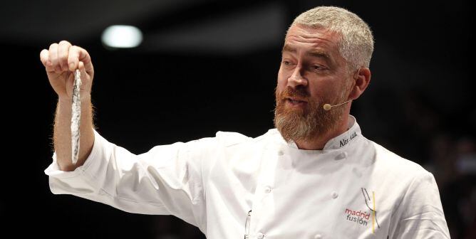 El cocinero brasileño Alex Atala, durante su ponencia en la pasarela de Madrid Fusión 2013.