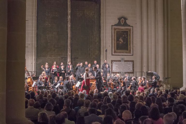 Un momento del concierto dirigido por Javier Illán