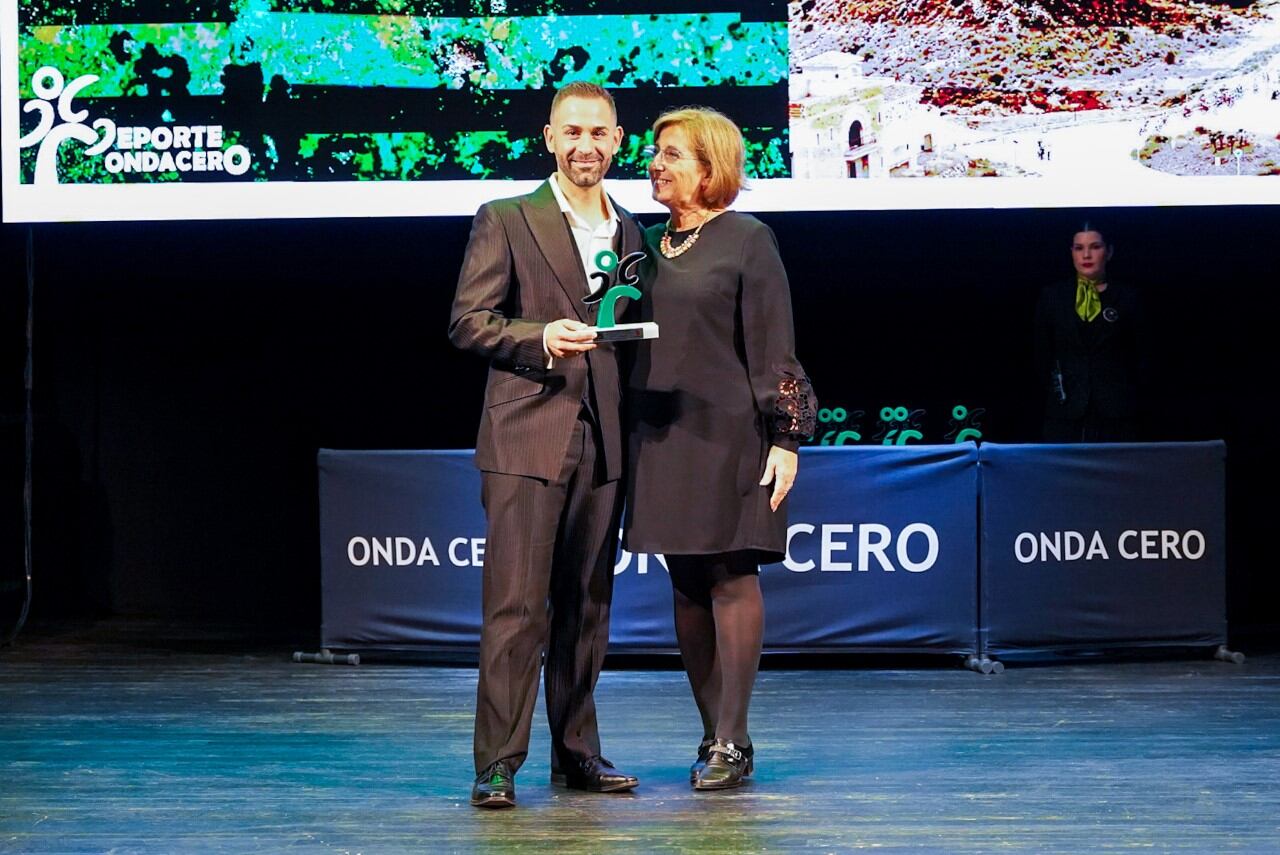 Sergio Domínguez con Pilar Espejo.