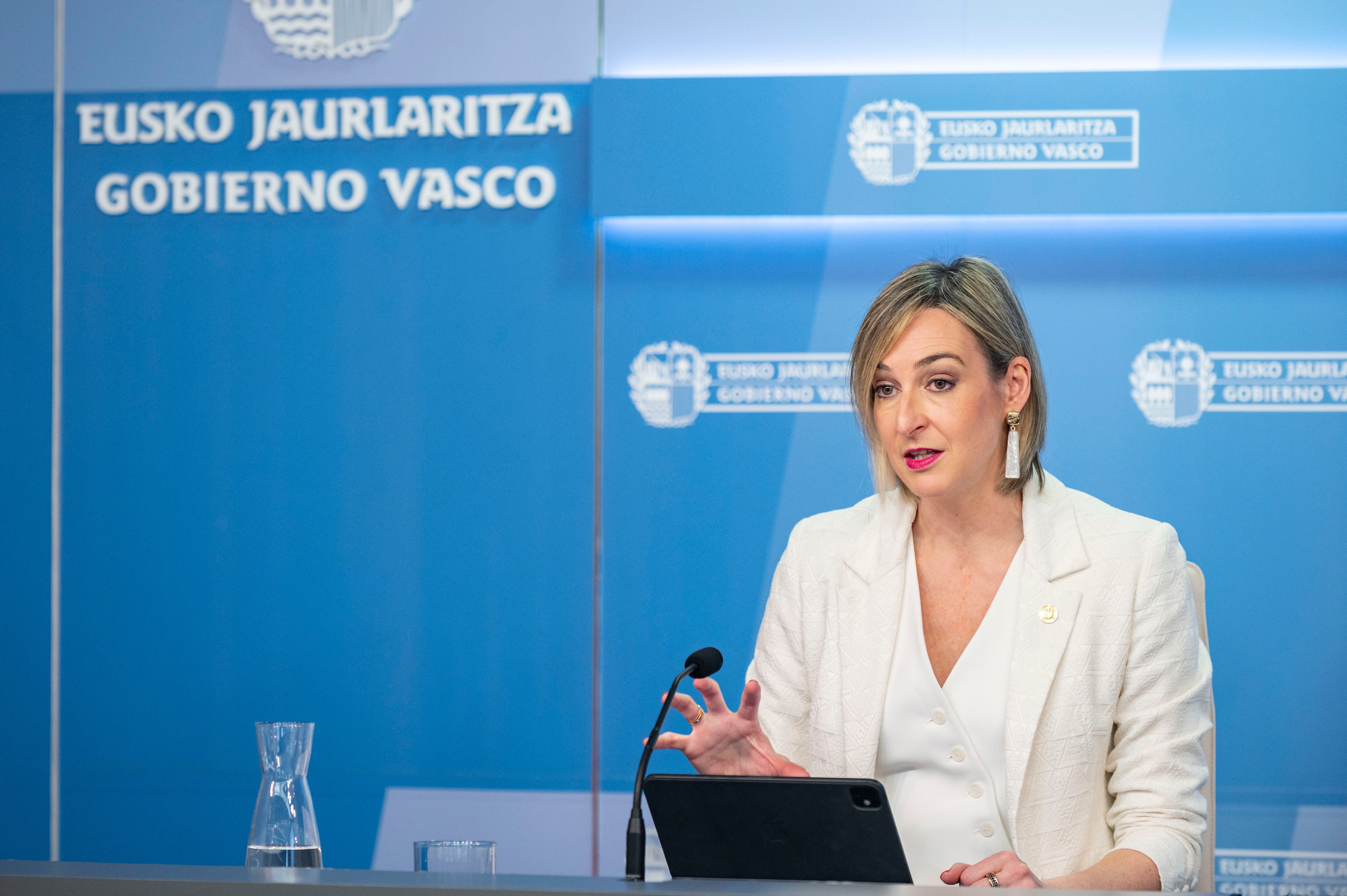 María Ubarretxena, portavoz del Gobierno vasco