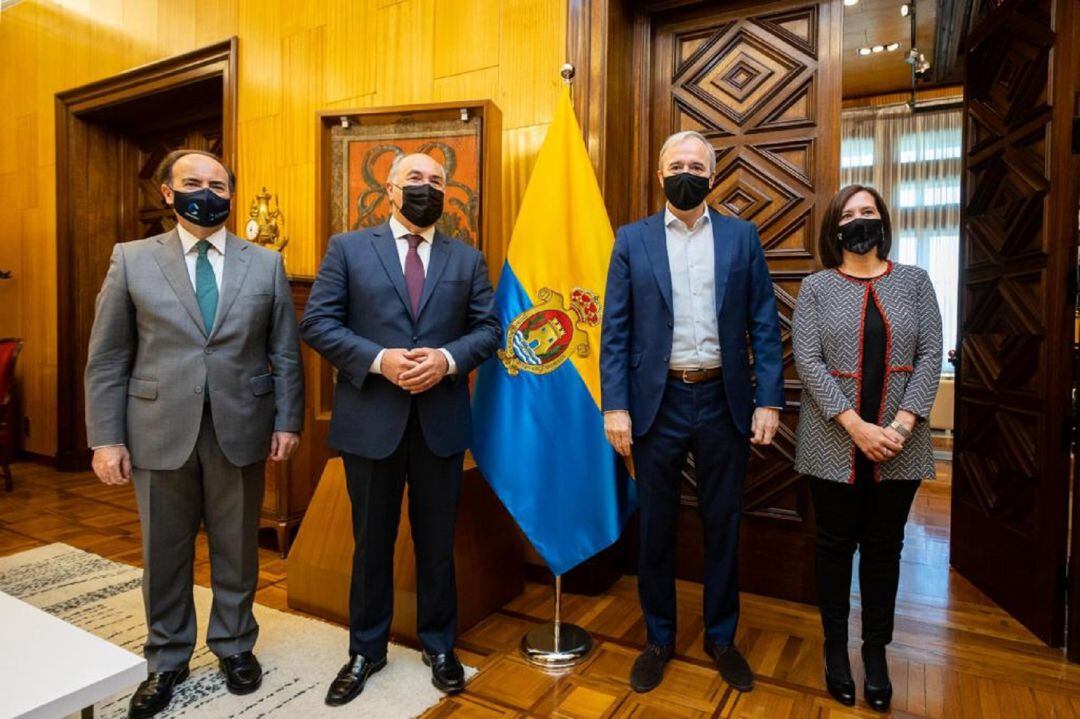 Landaluce en el Ayuntamiento de Zaragoza.