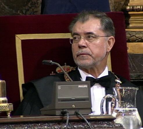 El ministro de Justicia, Ferández Bermejo, en el acto de inauguración del Año Judicial.