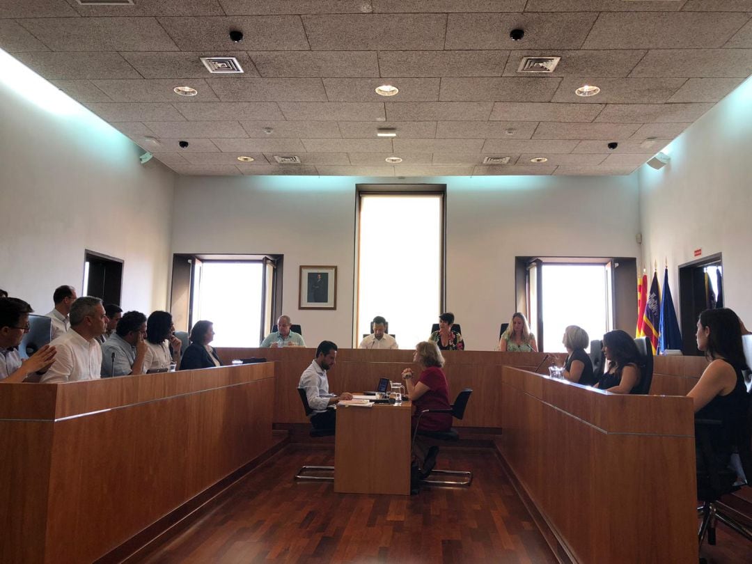 Imagen del pleno del Ayuntamiento de Ibiza