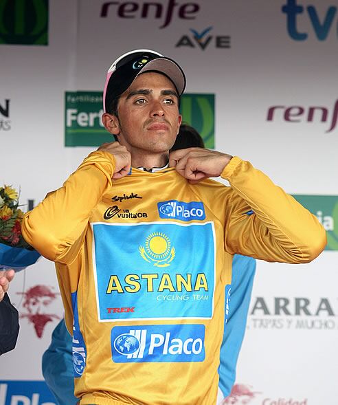 Alberto Contador, virtual vencedor de la Vuelta a España 2008