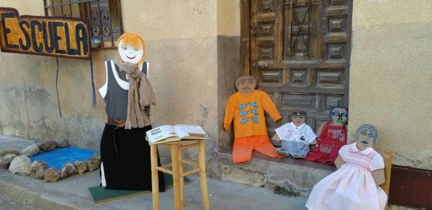 Recreación de niños en la escuela.