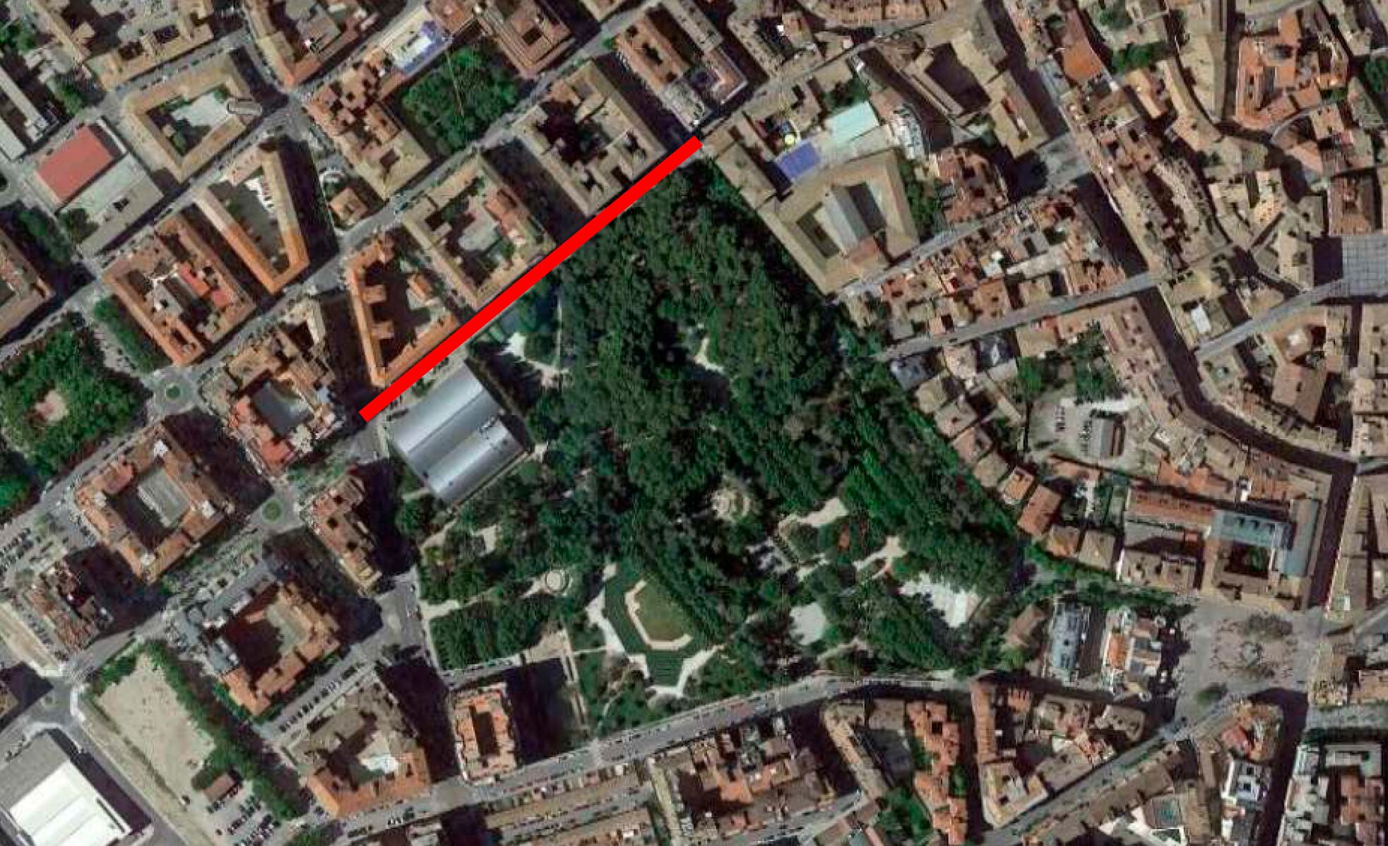 Plano de la zona de la mejora en la calle San Jorge