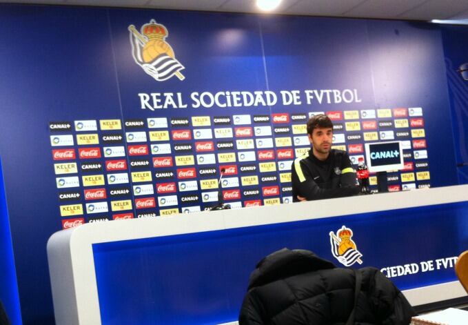 Xabi Prieto tiene claro que la Real debe luchar por volver a la Champions (R.R)