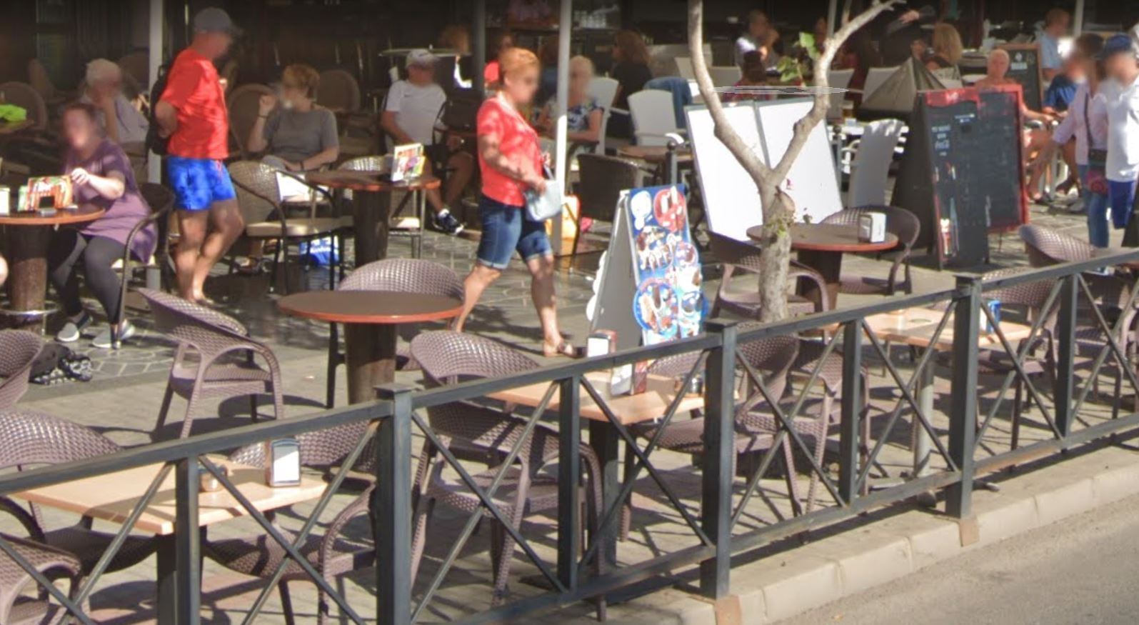 Imagen de archivo de un restaurante en la Avenida Fred Olsen de Arrecife.