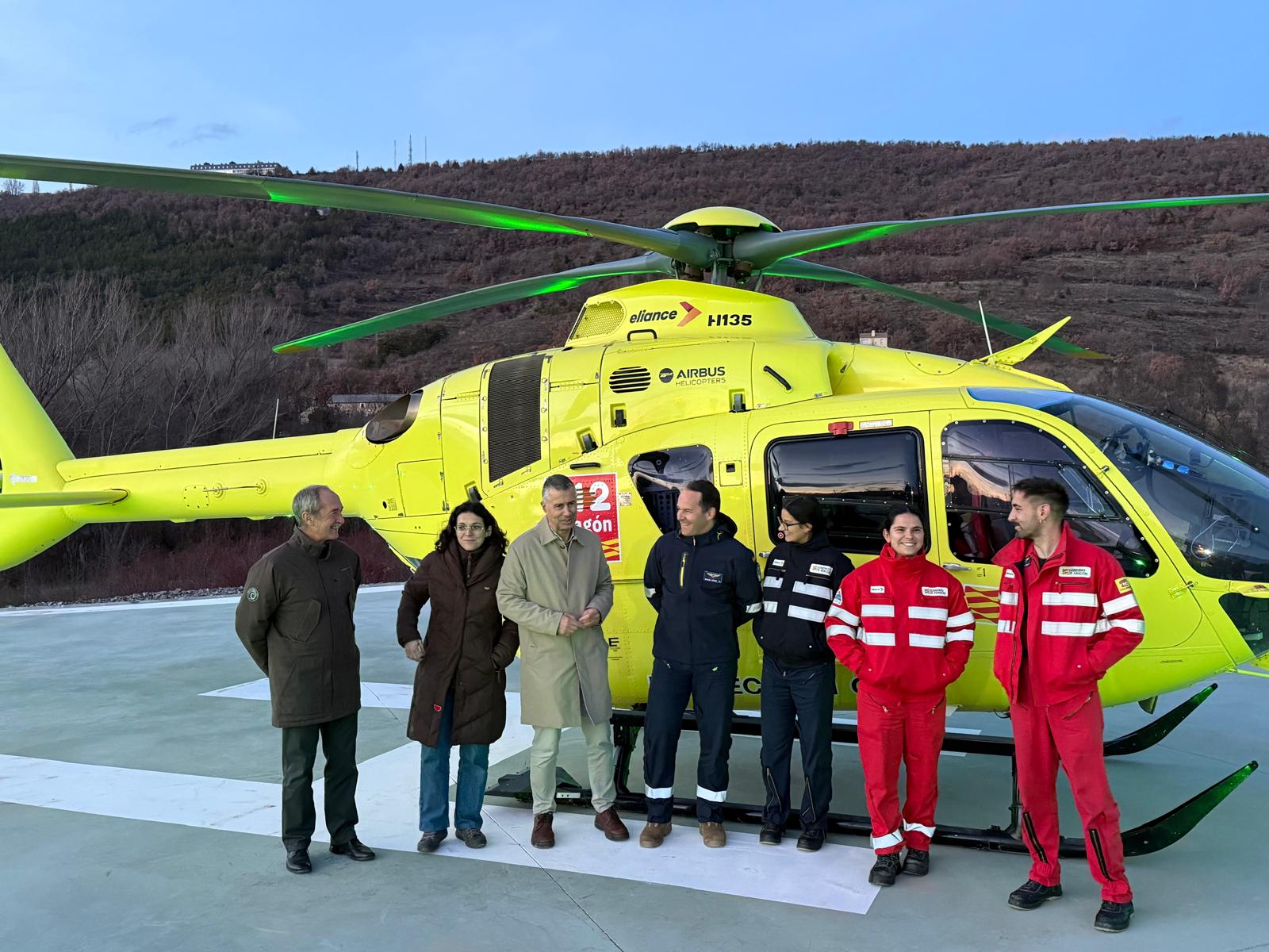 Esta helisuperficie se utiliza por los helicópteros medicalizados del 112 Aragón (dispuestos con piloto, técnico, médico y enfermería) y apoya a los operativos de rescates en montaña