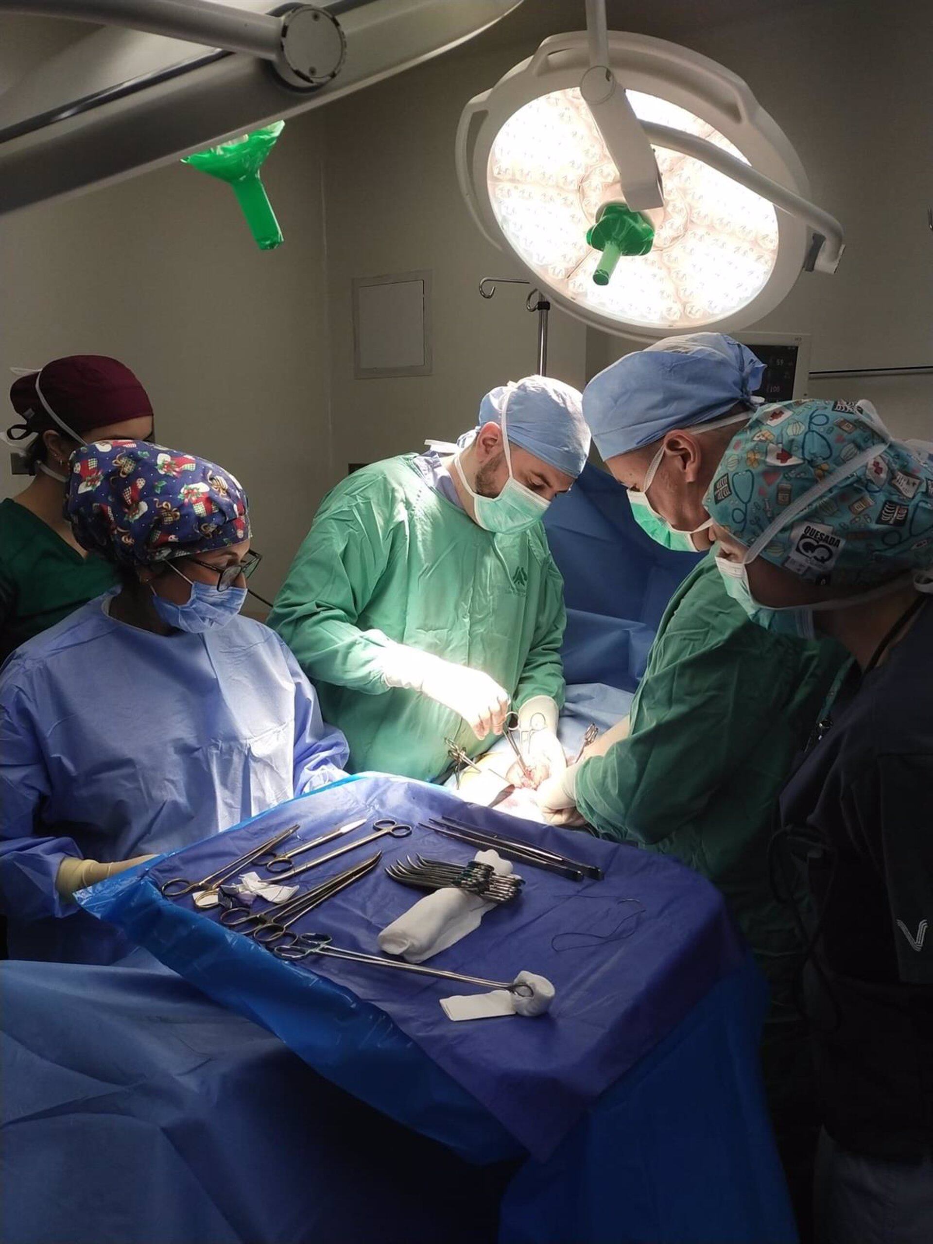 Imagen de una de las intervenciones de la expedición de ayuda humanitaria