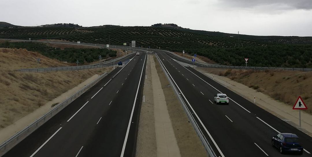 Tramo de la A-316 donde se han producido las obras.