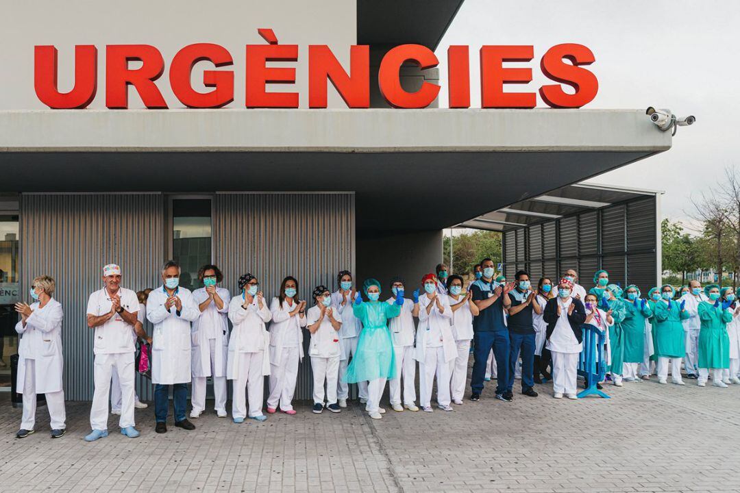 Profesionales sanitarios del hospital Francesc de Borja de Gandia