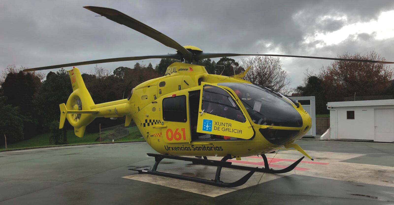 Helicóptero dependiente de Urxencias Sanitarias de Galicia-061