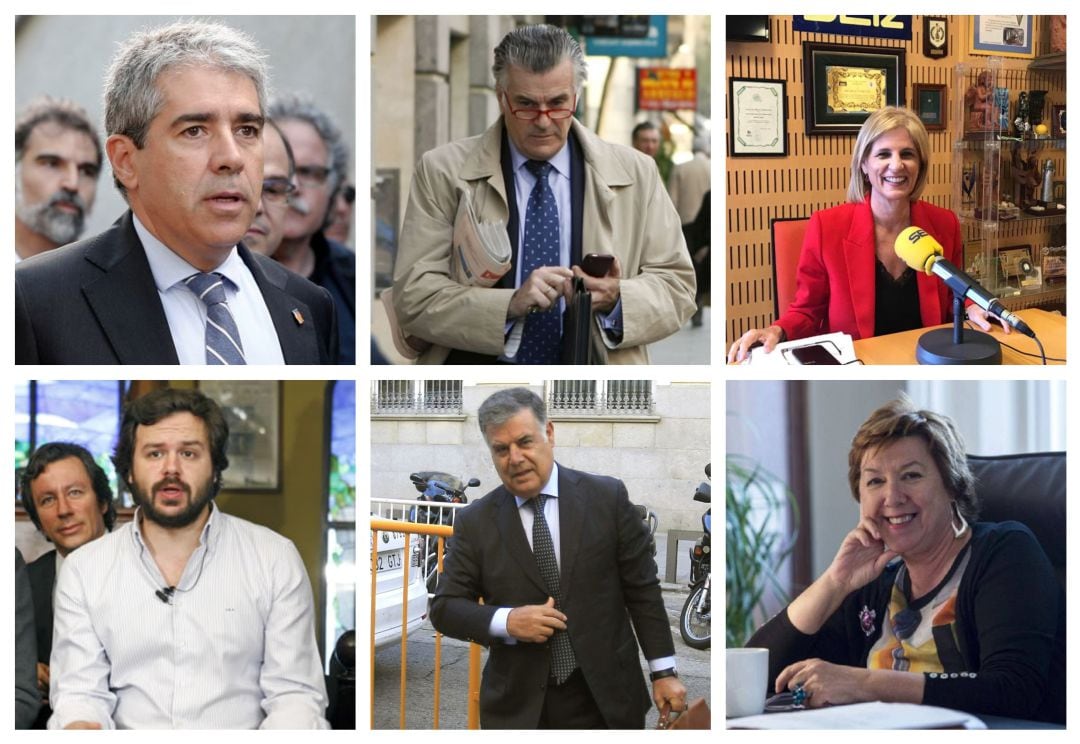 Francesc Homs, Luis Bárcenas, María José García-Pelayo, Nacho Uriarte, José Antonio Viera y Pilar Barreiro