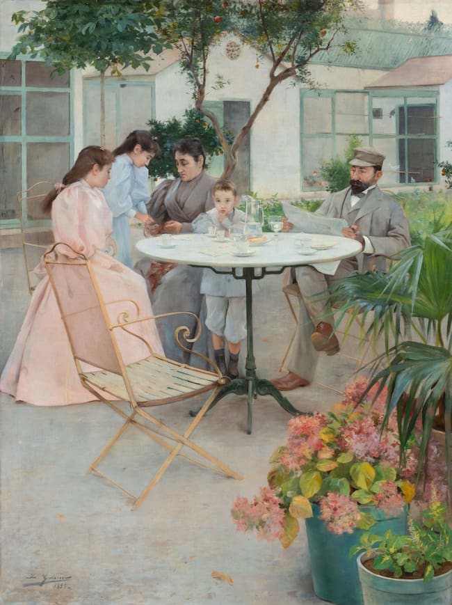'Familia en el jardín', de Luis Graner