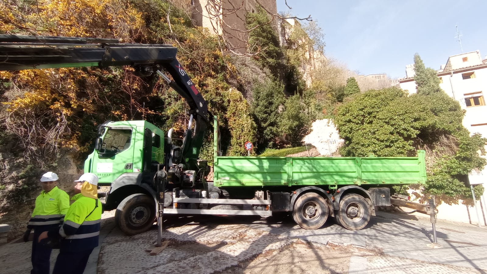 TRAGSA ha comenzado las primeras actuaciones para las obras en el barrio de San Martín