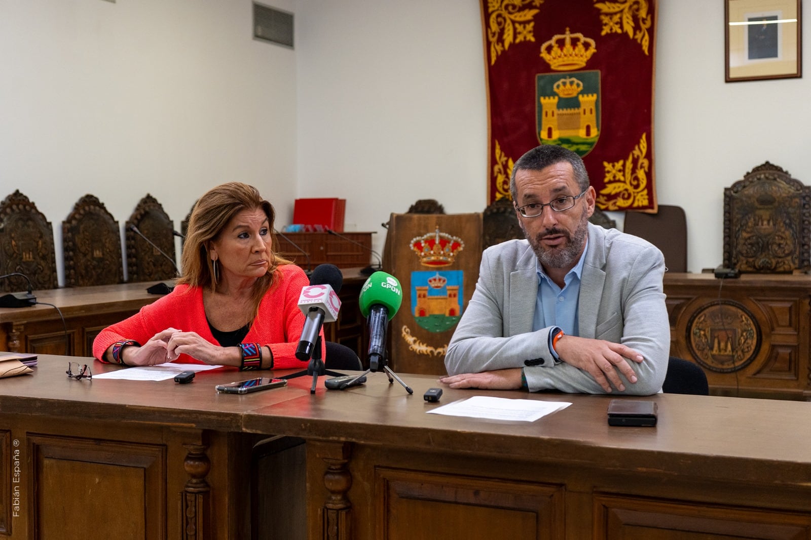 Presentación de los actos en el Ayuntamiento