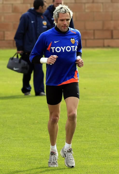 Cañizares durante el entrenamiento de ayer