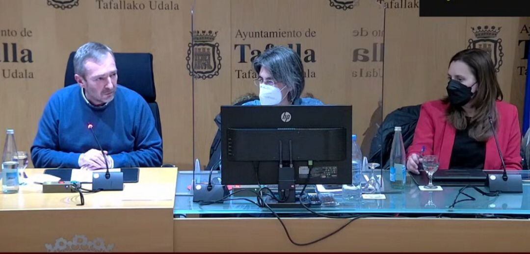 El alcalde de Tafalla, Jesús Arrizubieta, agradece la actitud de los grupos municipales en los plenos en la útima sesión de 2021